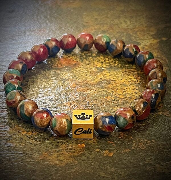 Multi-Color Mosaic Quartz Bracelet