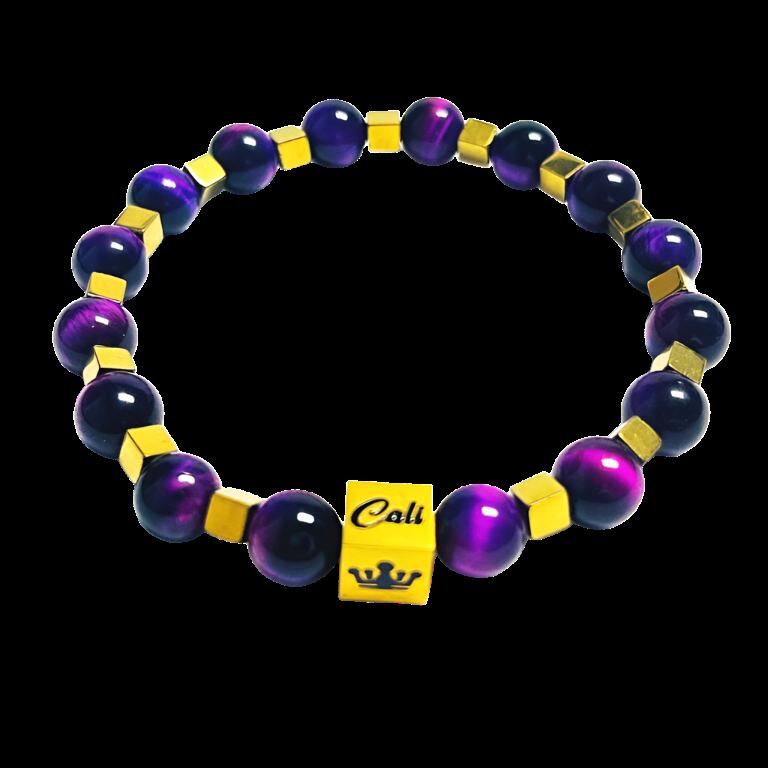 Purple Tiger Bracelet (8mm)
