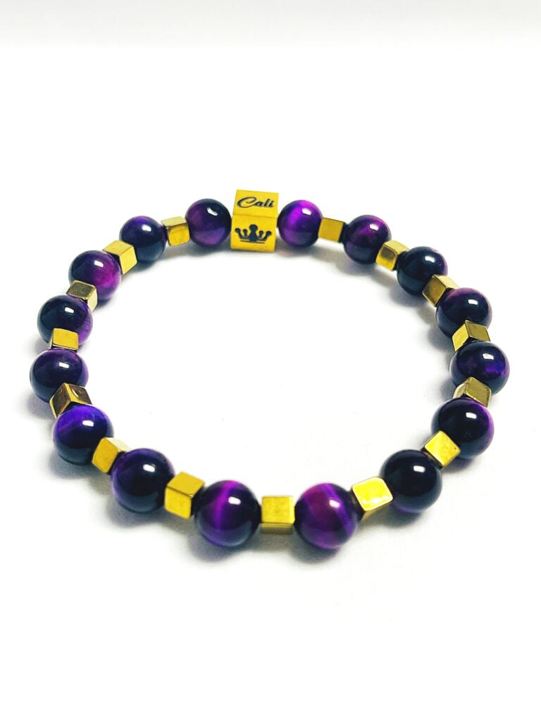 Purple Tiger Bracelet (8mm)