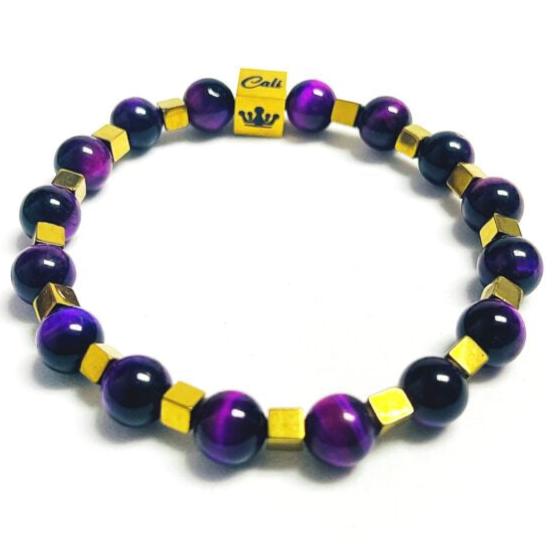 Purple Tiger Bracelet (8mm)