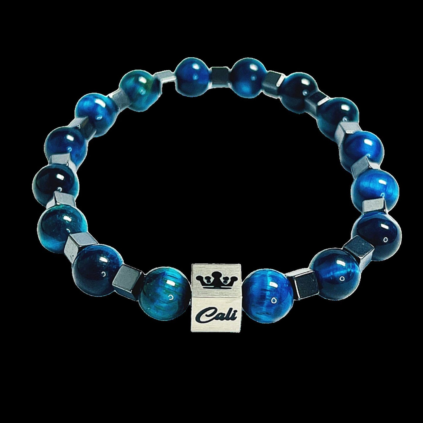 Blue Green Tiger Bracelet (8mm)