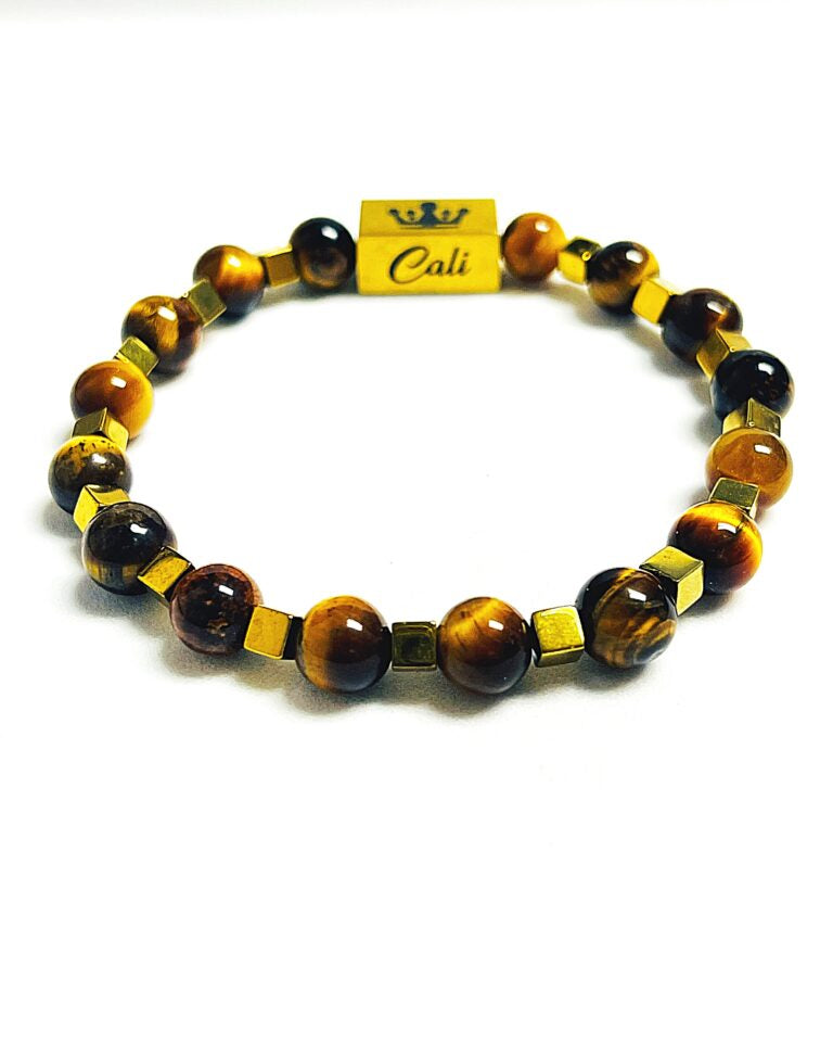 Yellow Tiger Bracelet (8mm)