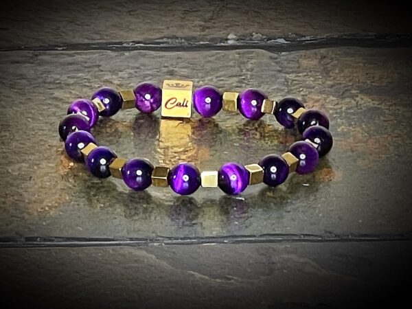 Purple Tiger Bracelet (8mm)