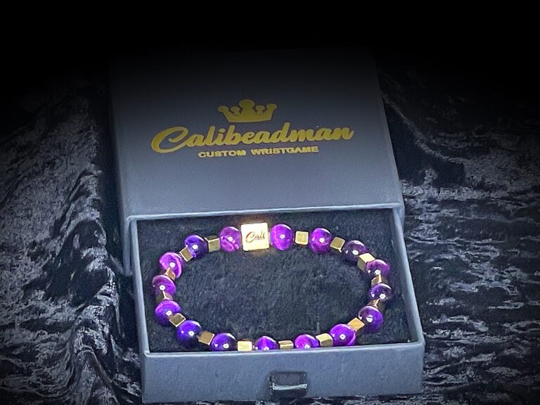 Purple Tiger Bracelet (8mm)