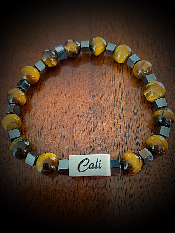 Yellow Tiger Bracelet (8mm)