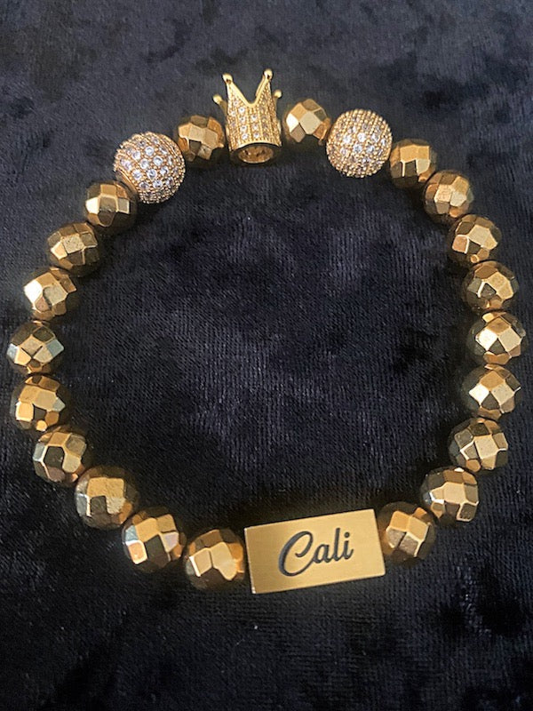 Gold Hematite King Bracelet