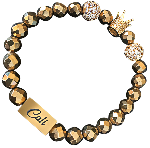 Gold Hematite King Bracelet