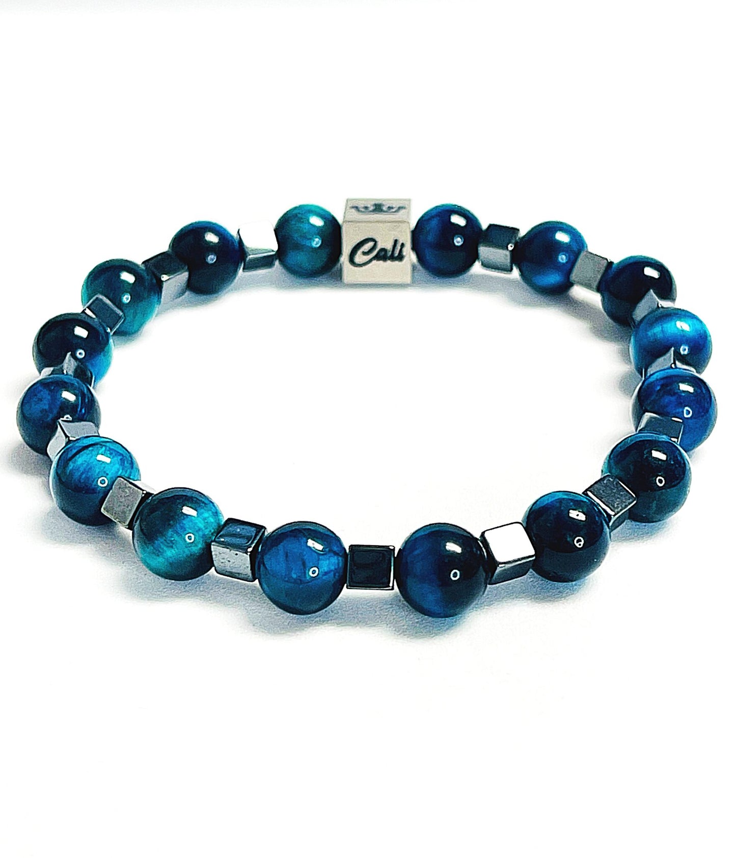 Blue Green Tiger Bracelet (8mm)