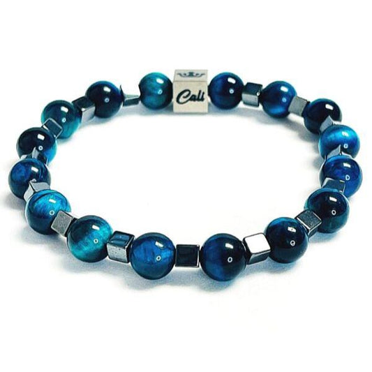 Blue Green Tiger Bracelet (8mm)