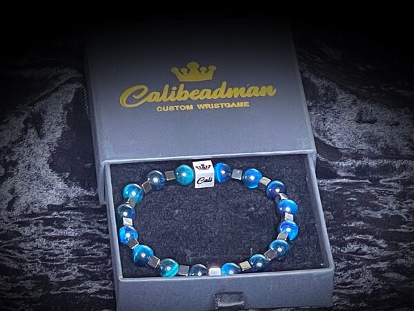 Blue Green Tiger Bracelet (8mm)