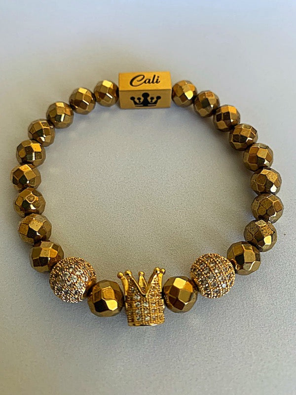 Gold Hematite King Bracelet