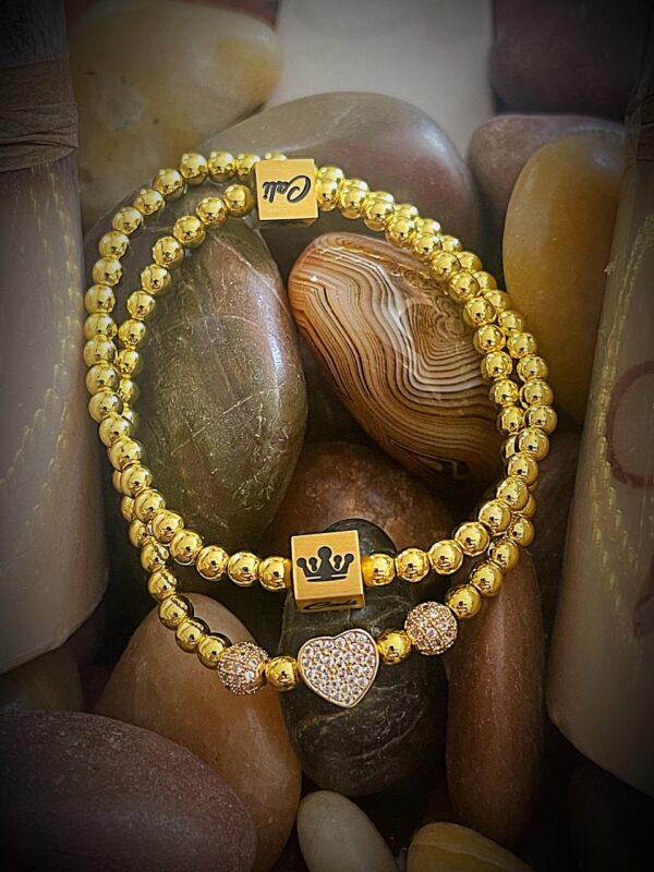 Ms Cali Mini Heart Set- Gold - Image 2