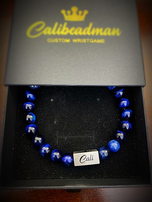 Blue Tiger Bracelet(8mm) - Image 2