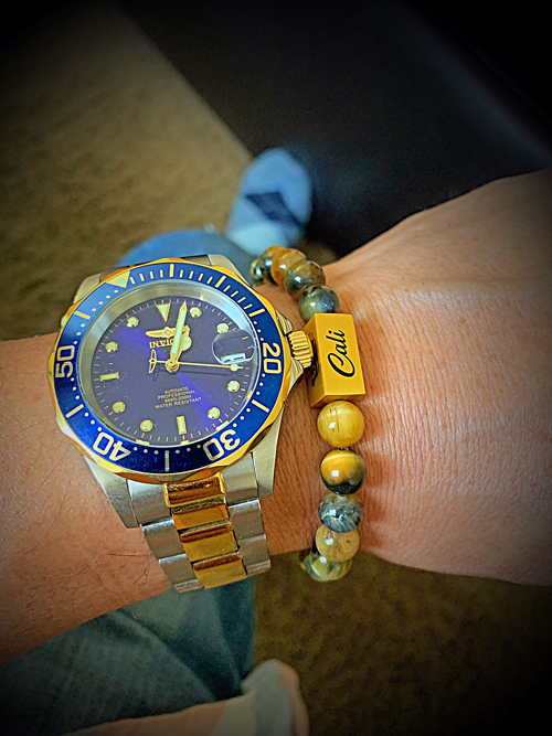 Golden Blue Tiger Bracelet - Image 4