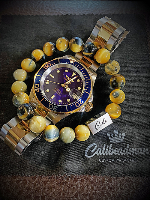 Golden Blue Tiger Bracelet - Image 3