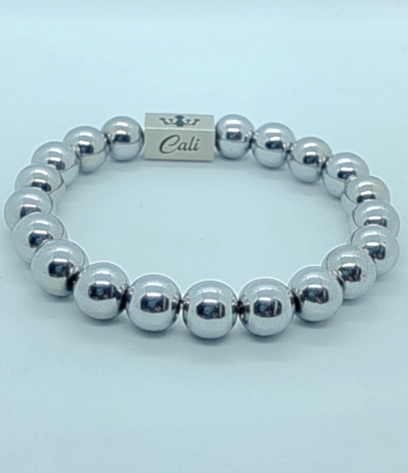 Silver Hematite Bracelet