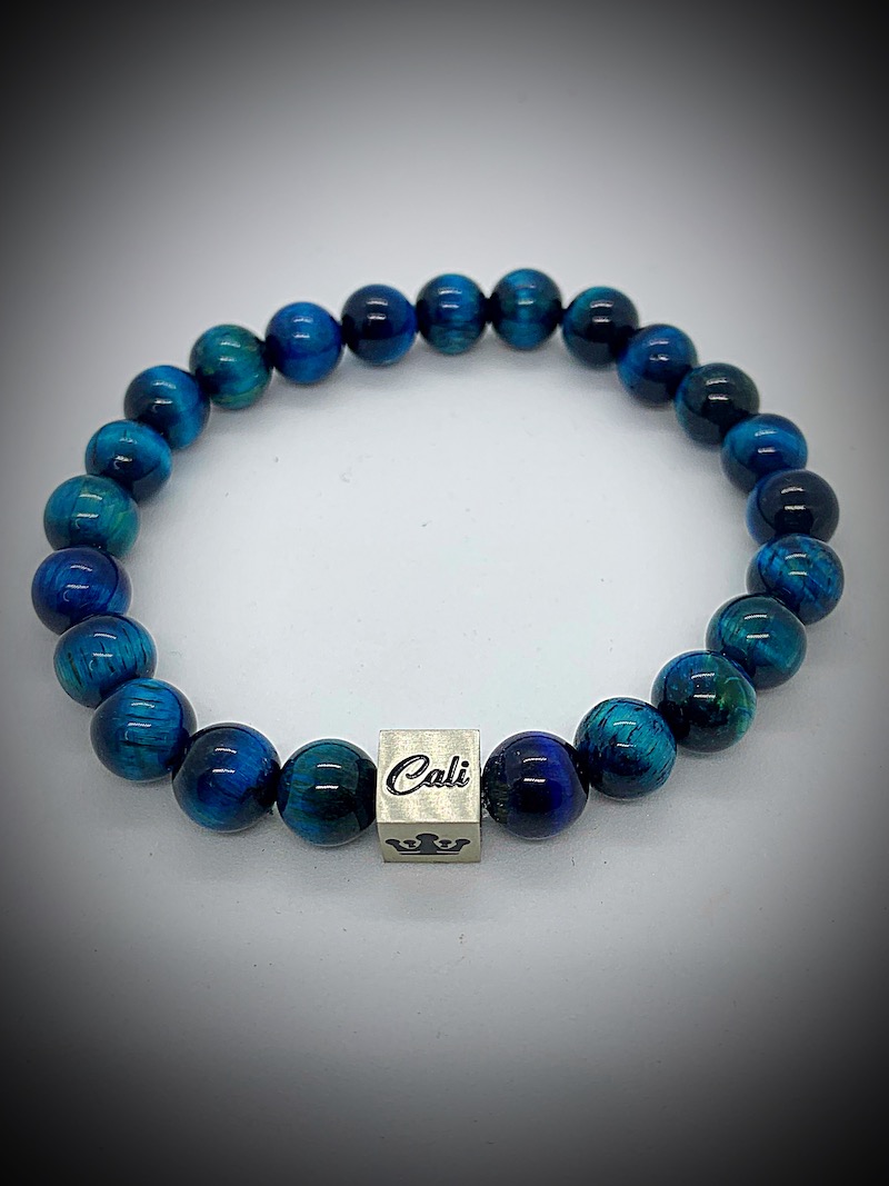 Blue Green Tiger Bracelet - Image 4