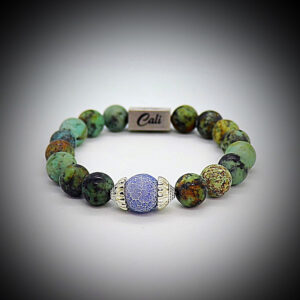 African Turquoise Bracelet-Cigar Series