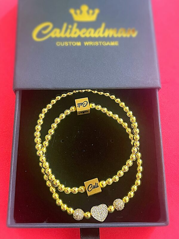 Ms Cali Mini Heart Set- Gold - Image 4