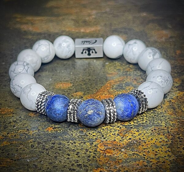 "Zeus"- White & Blue XL