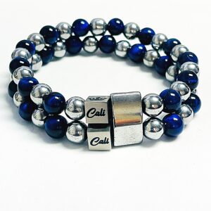 ZEN Blue Tiger Double Bracelet
