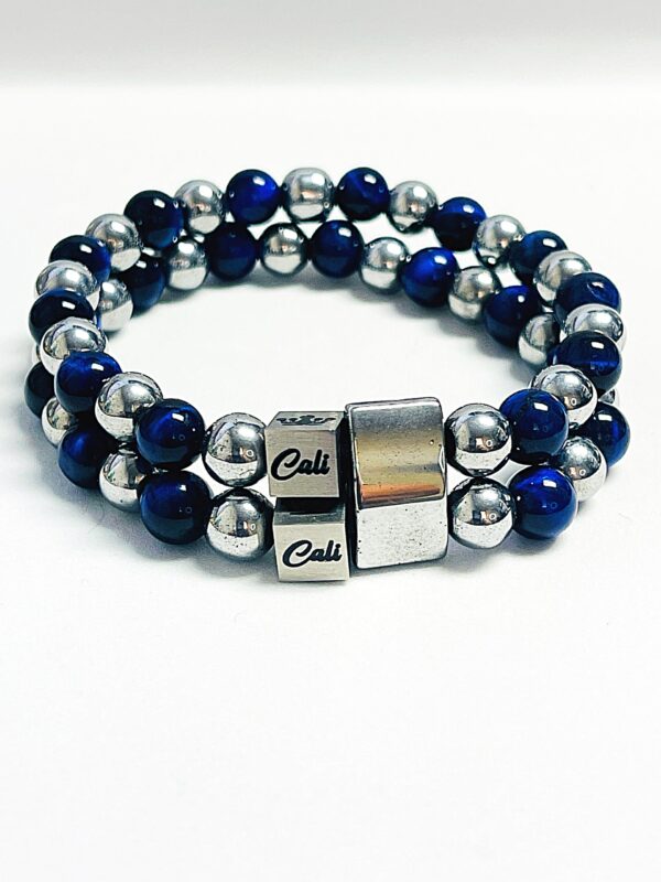 ZEN Blue Tiger Double Bracelet