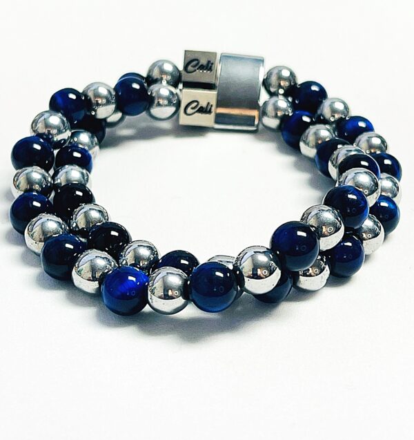 ZEN Blue Tiger Double Bracelet - Image 3