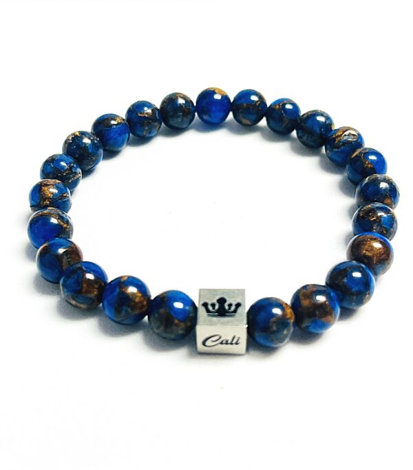 Dark Blue Mosaic Quartz Bracelet - Image 6
