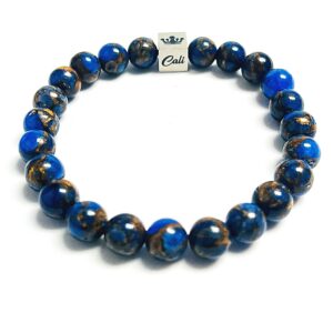 Dark Blue Mosaic Quartz Bracelet