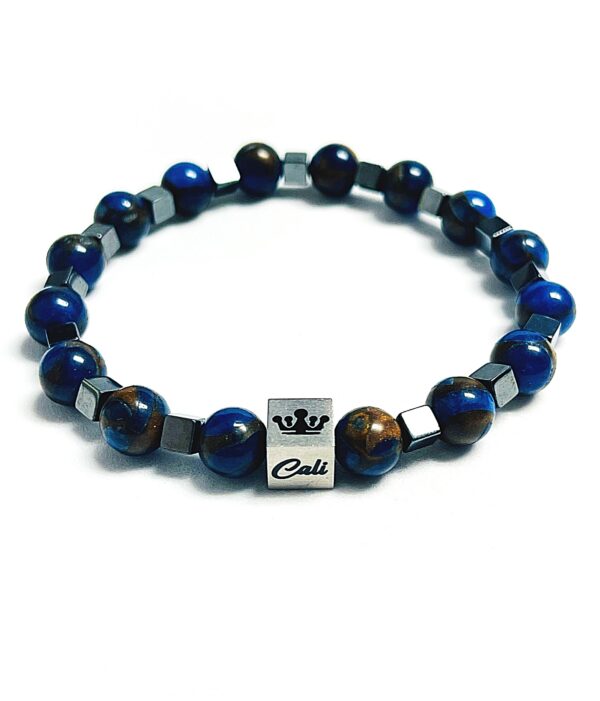 Dark Blue Mosaic Quartz Bracelet - Image 5