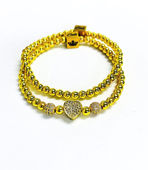 Ms Cali Mini Heart Set- Gold