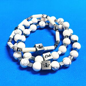 White Bracelet Stack