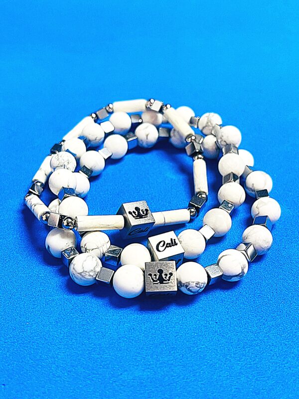 White Bracelet Stack