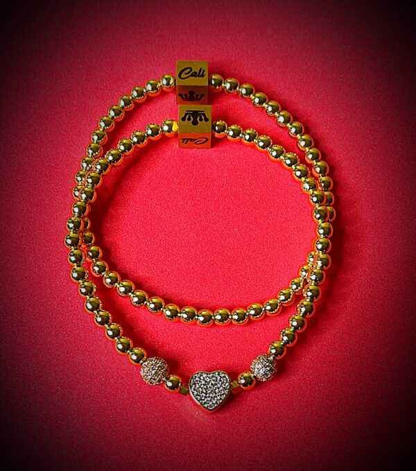 Ms Cali Mini Heart Set- Gold - Image 5