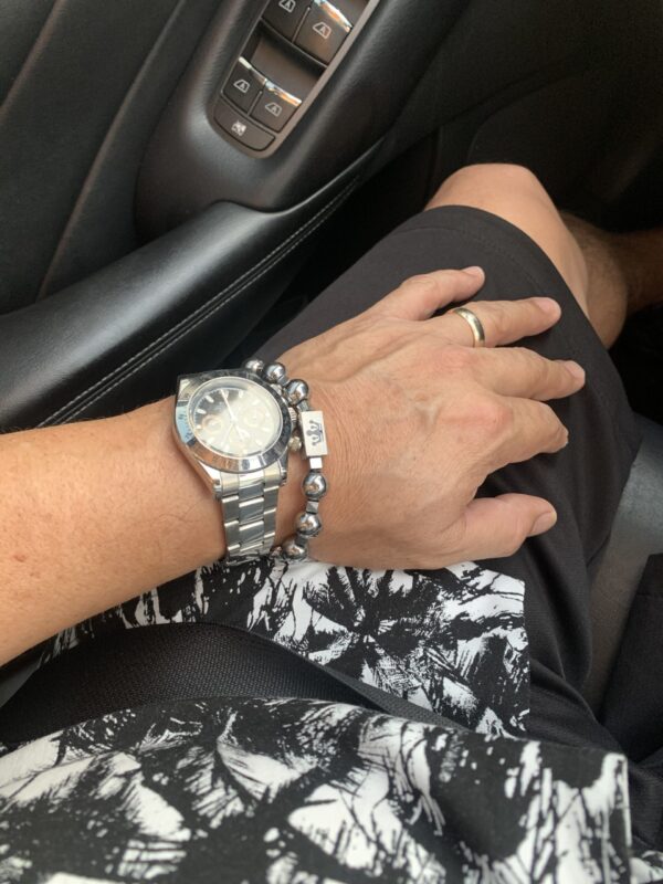 Hematite Silver Bracelet - Image 2