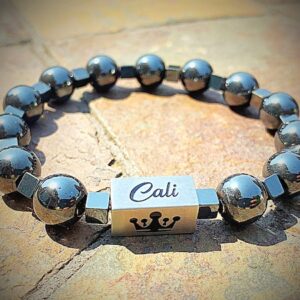 Hematite Silver Bracelet