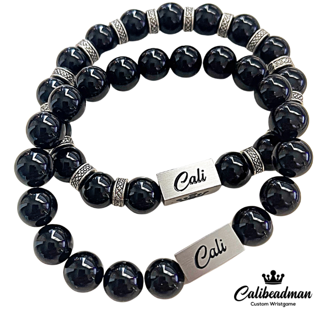 Cali Black Stack Bracelet Set