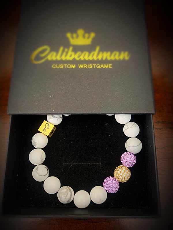 "The Calmer" Purple & Gold Bracelet- Ms Cali Series