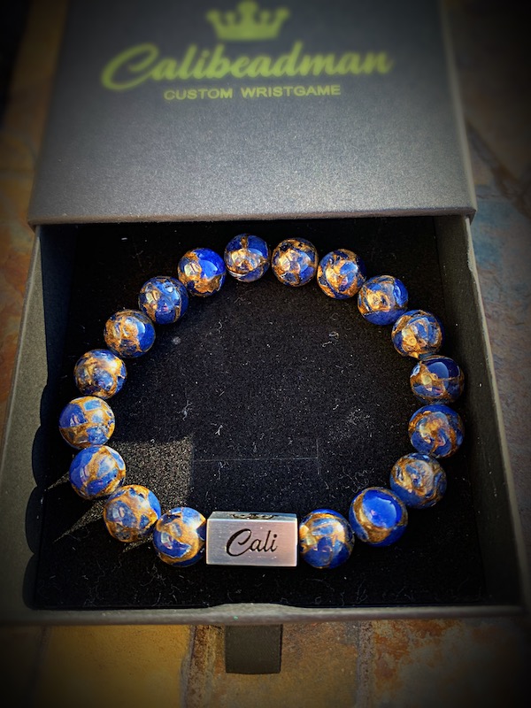 Dark Blue Mosaic Quartz Bracelet - Image 3