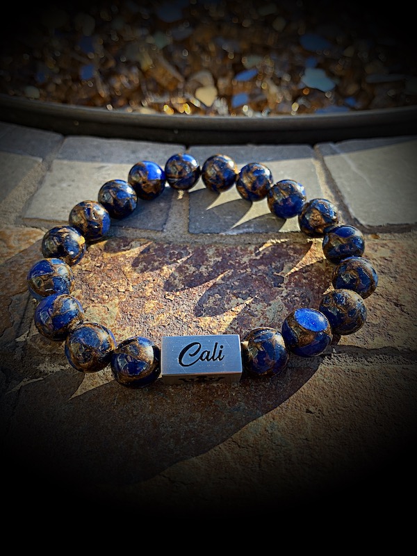 Dark Blue Mosaic Quartz Bracelet - Image 4