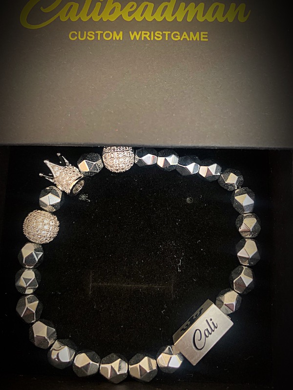 Silver Hematite King Bracelet - Image 3