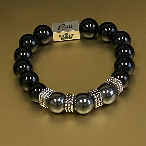"Zeus"- Black & Sliver XL